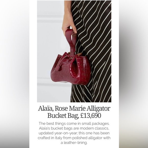 Azzedine Alaia Alligator rose Marie bag - Picture 9 of 14